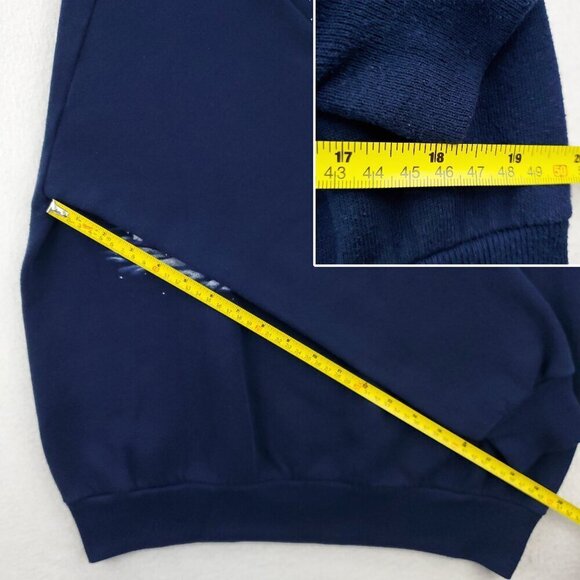 Whim Z Vintage Grandma Sweatshirt Glitter Double Crewneck Snow Trees Medium - Picture 9 of 15